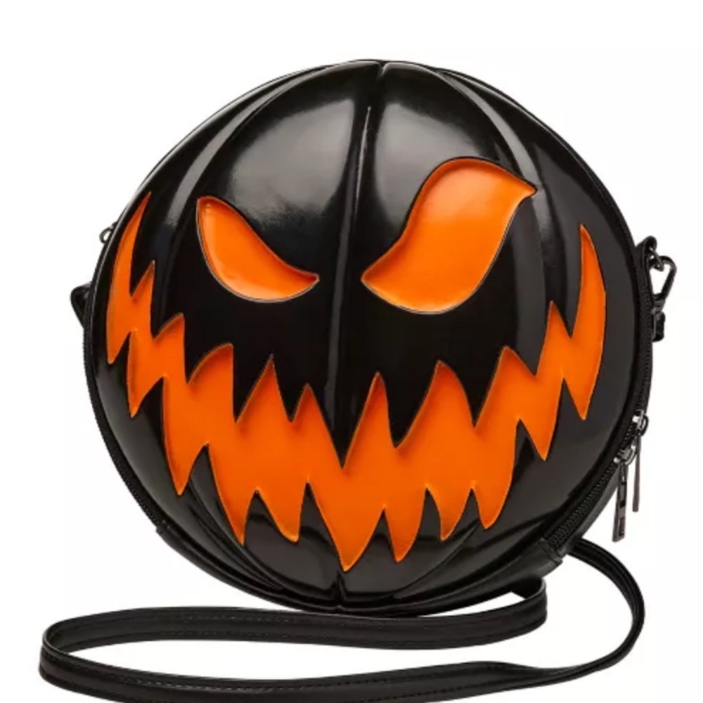 Spirit Black and Orange Jack-O'-Lantern Crossbody Bag - Picture 3 of 5